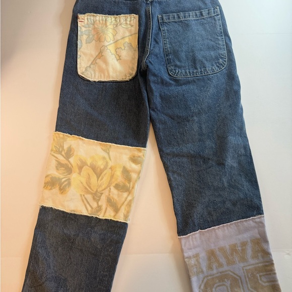 BDG Urban Outfitters Rilee Low-Rise Baggy Jean - Patchwork Size 24 (27 X 29) - Picture 5 of 12